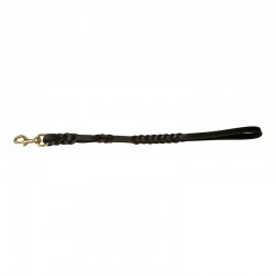 Kurzführer Fettleder 1,20 / 70cm - Messing