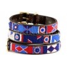 RED, WHITE, BLUE  Massai Halsband